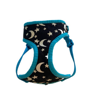 wisker city cat harness nlk/white/blue